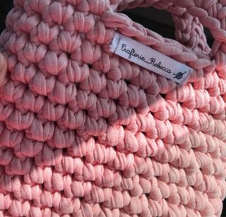 Mini bag uncinetto rosa