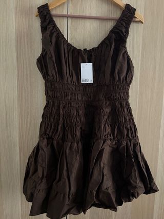 Vestido marrón - Talla L