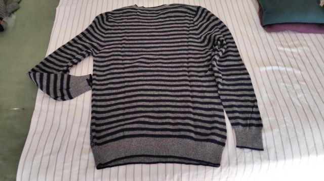 Maglione Benetton Uomo Grigio Blu
