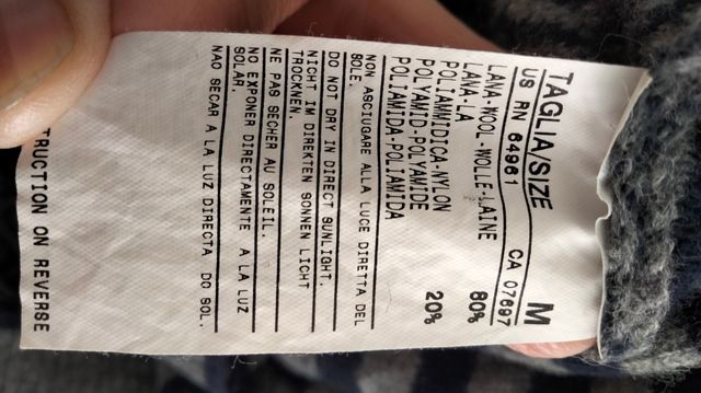 Maglione Benetton Uomo Grigio Blu