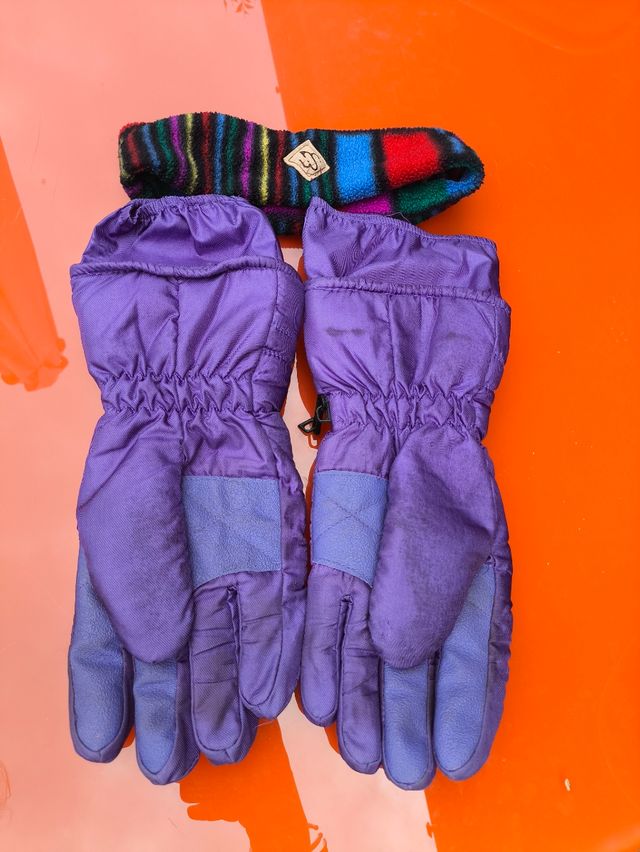 Guanti vintage + fascia testa in pile