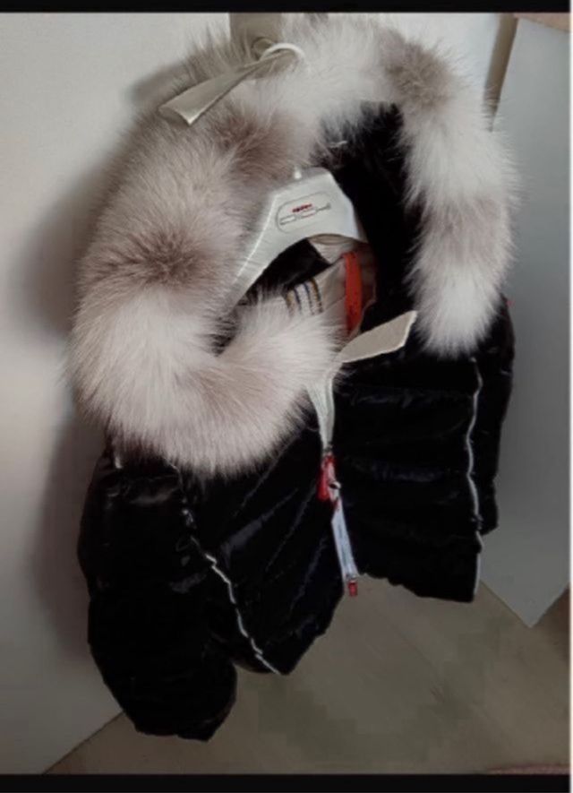 Chaqueta acolchada negra y blanca T.S/M