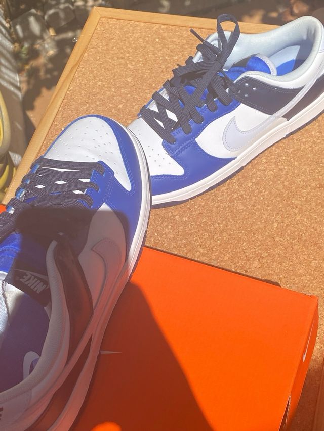 Nike Dunk Low Azul-Blanco