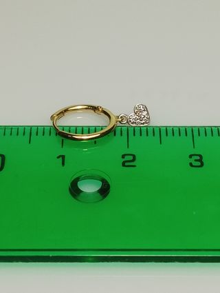 Tous piercing criolla oro 18k y brillantes.