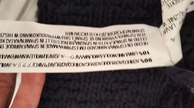 Maglione lavorato a maglia blu