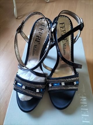 Sandalias Ferré negras ceremonia