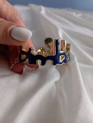 Pulsera Bimba y Lola dorada y azul