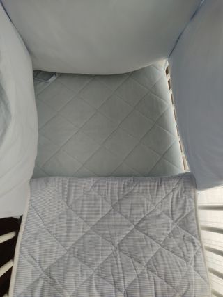 Cuna bebé blanca madera