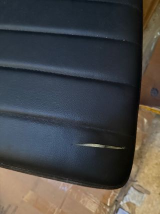 2 Sillas Comedor - Piel Sintética Negra