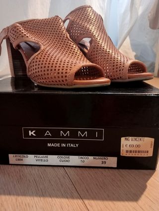 Zapatos tacón mujer piel marrón