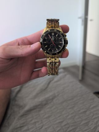 Reloj Lotus dorado - Cronógrafo