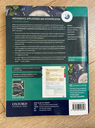 Libro IB MATHEMATICS:APPL.....STAND.-TEXT