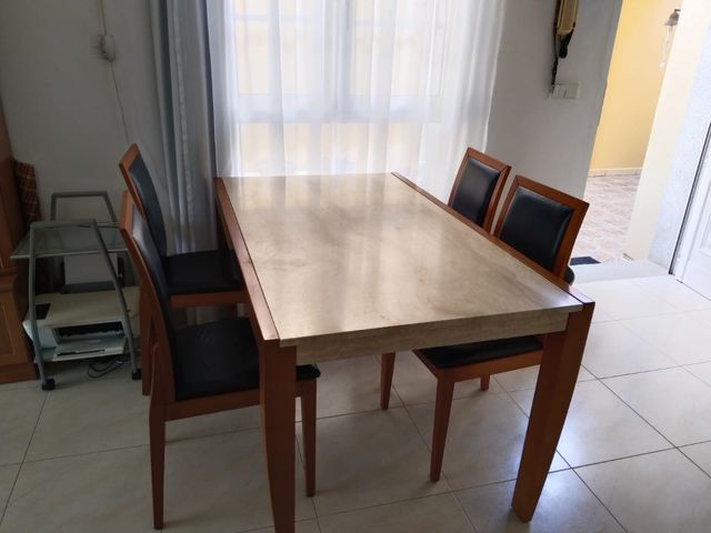 Mesa comedor con granitol 6 sillas