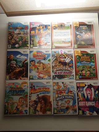 Nintendo Wii + accesorios + 14 juegos