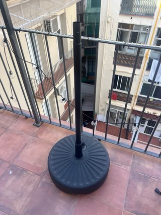 Sombrilla terraza con base - Blanco