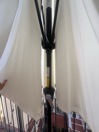 Sombrilla terraza con base - Blanco