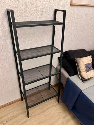 Estantería IKEA metal negro-azul