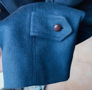 Abrigo lana azul XXL - Loden España