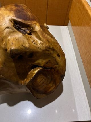 Cesta de madera artesanal