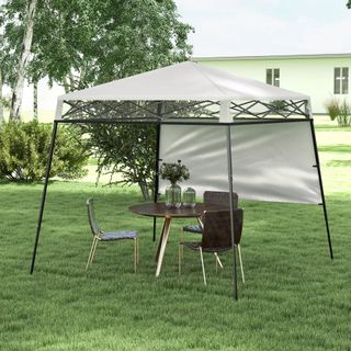 Cenador Plegable 220x220x200 cm 1 Pared Lateral