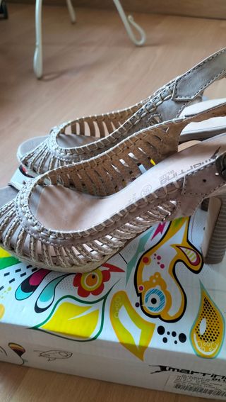 Sandalias Martinablue beige 36
