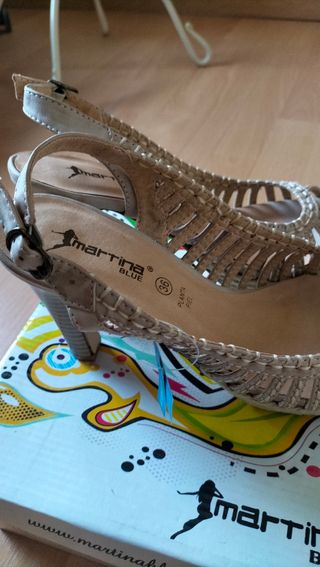 Sandalias Martinablue beige 36