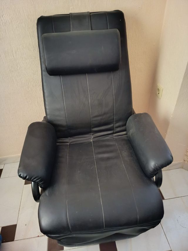 OFERTA.
Sillón relax negro - piel sintética