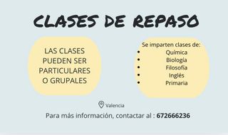 Clases de repaso en valencia