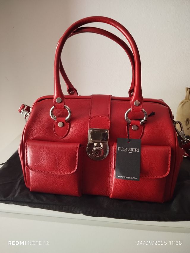 Borsa bauletto Vera pelle toscana