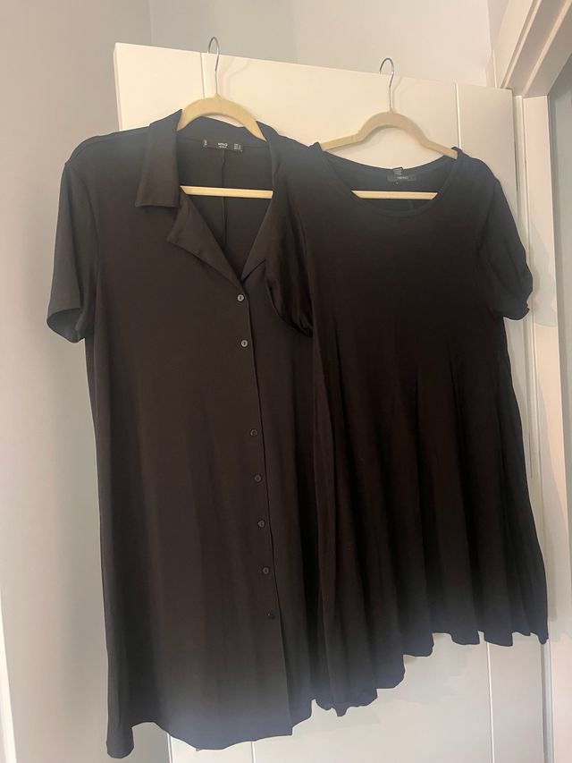 2 Vestidos negros cortos