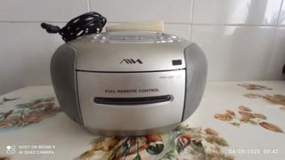 Radio Cassette CD Aiwa - Gris Plata