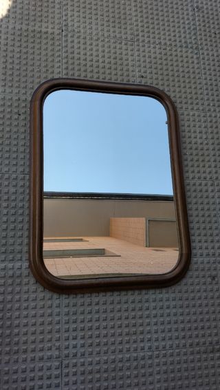 Espejo vintage madera marrón