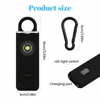 Alarma Personal 130dB Llavero Seguridad