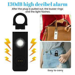 Alarma Personal 130dB Llavero Seguridad