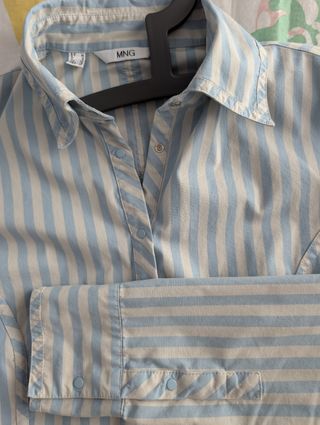 Camisa rayas azul blanco 