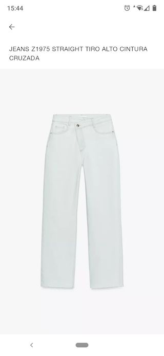 Jeans Zara cintura cruzada 