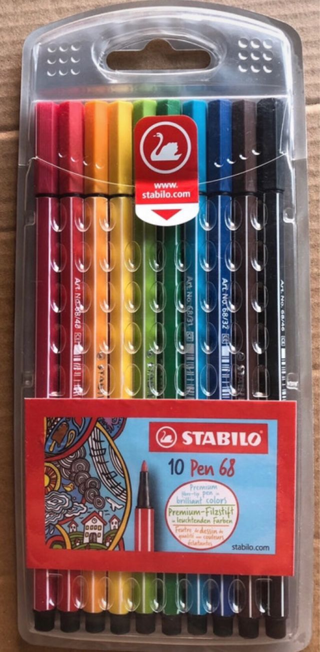 Rotuladores Stabilo + Lápices Bic