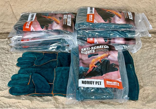 Par de guantes de manejo para animales