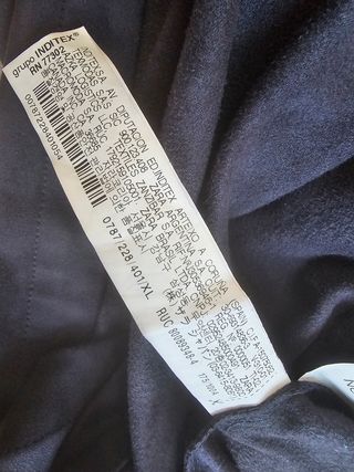 Chaqueta Zara azul marino XL