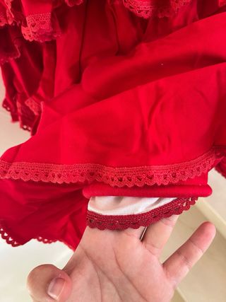 Traje Flamenca Rojo - Talla M
