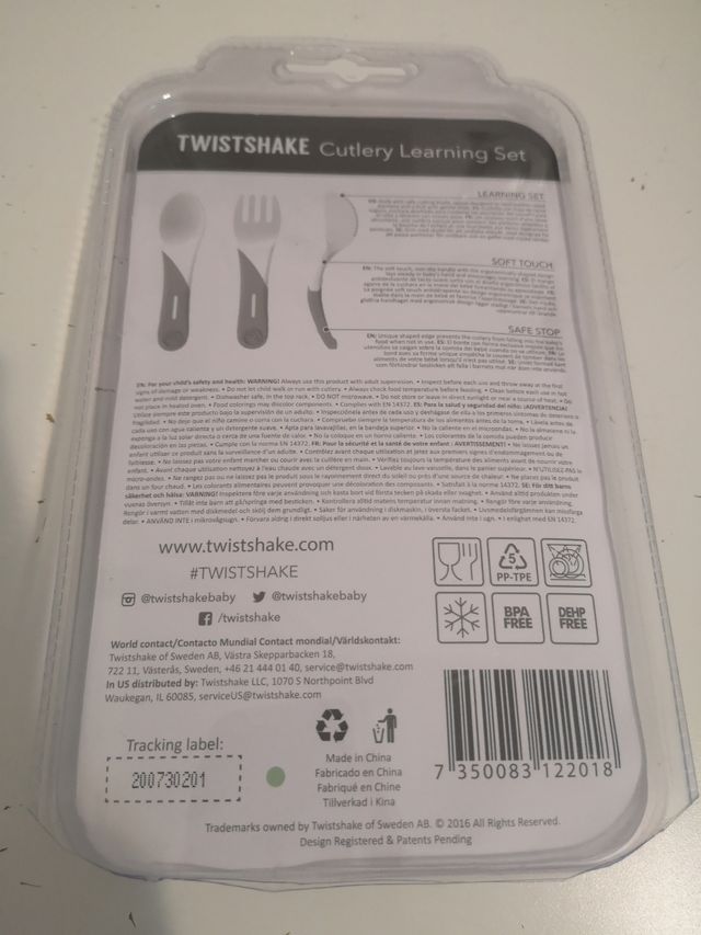 Cubiertos aprendizaje Twistshake bebé