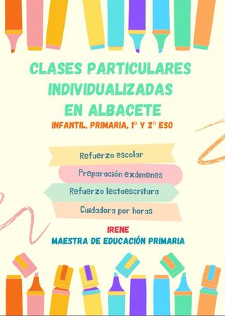 Clases particulares en Albacete.