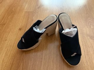 Zuecos negros mujer - Talla 38