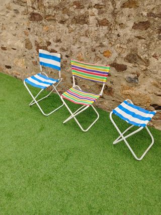 3 Sillas Plegables Camping
