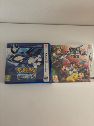 Nintendo 3DS: Pokémon Zafiro Alfa & Super Smash Br