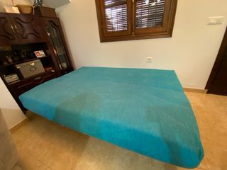 Sofá cama clic-clac turquesa