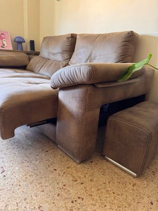 Sofás 2+3 plazas - Marrón ante