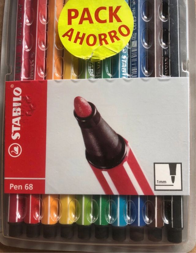 10 rotuladores Stabilo Pen 68