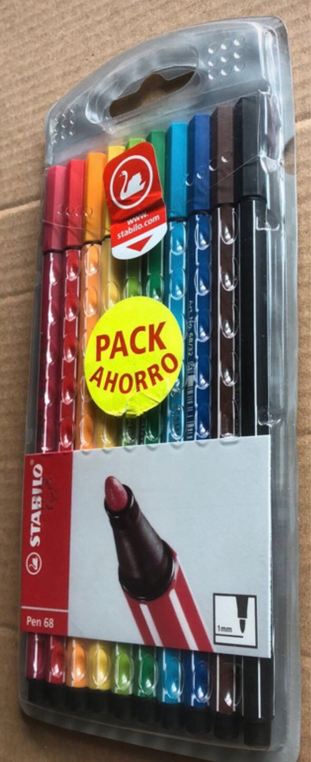 10 rotuladores Stabilo Pen 68