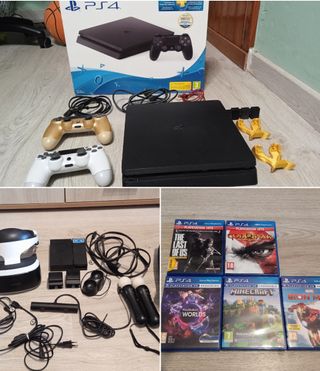 PS4 PlayStation 4 Slim + Realidad Virtual + juegos